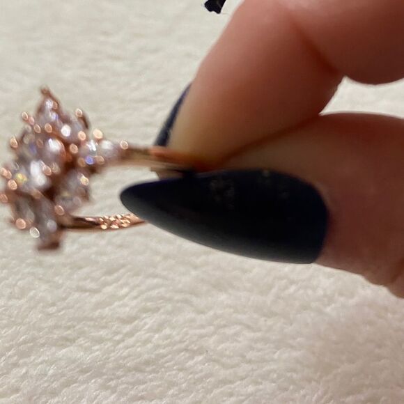 The Elizabeth gold filled white sapphire ring 6 - Picture 11 of 14